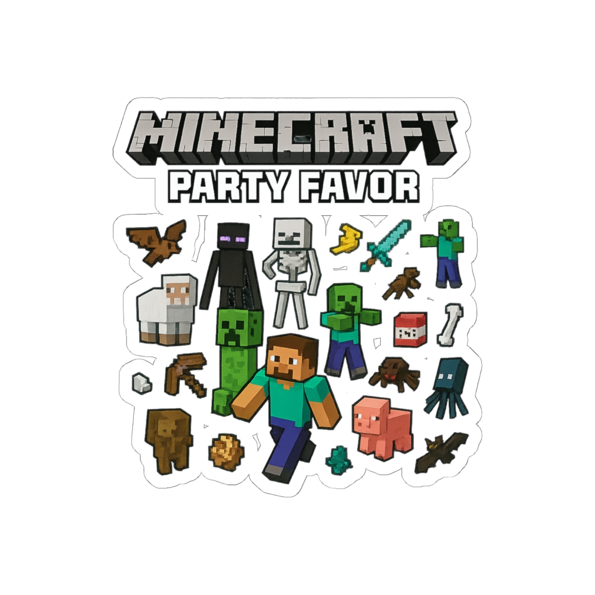 Minecraft Stickers Bundle | 24 Fun Mini Play Packs
