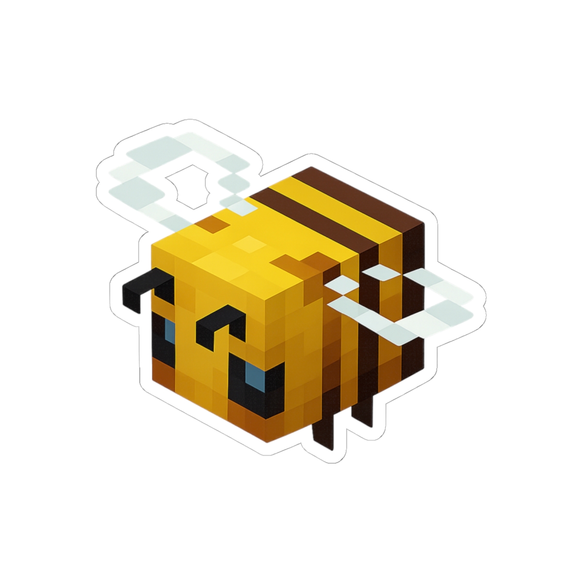 Minecraft Bee Sticker | Cute Pixel Art Decal