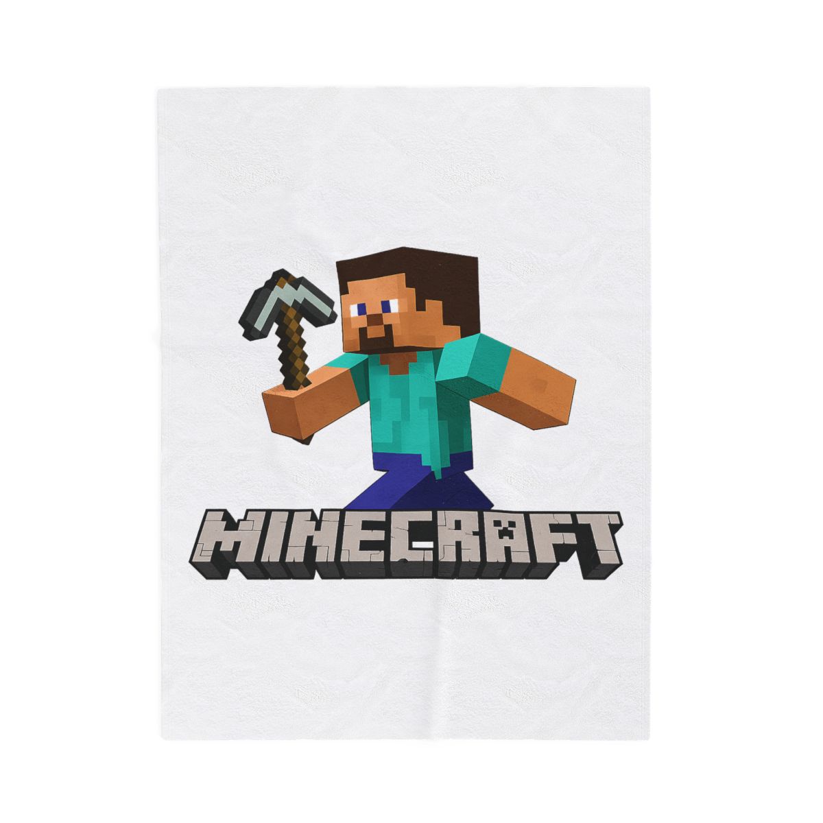 Minecraft Steve Blanket | Cozy Gamer Home Decor