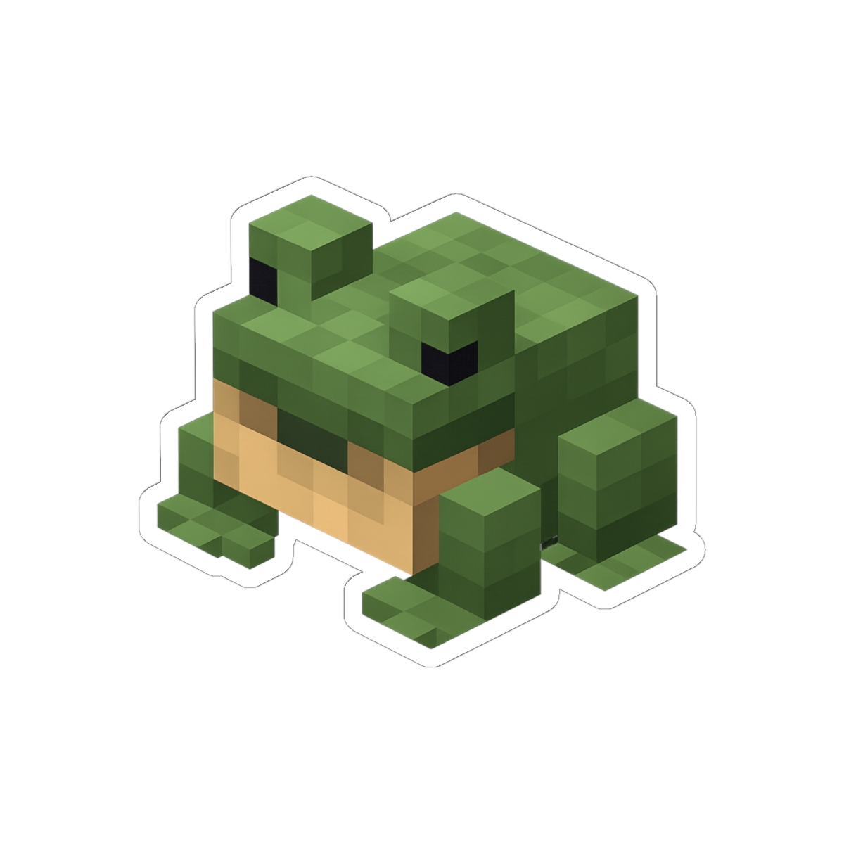 Minecraft Frog Sticker | Cute Vinyl Decal