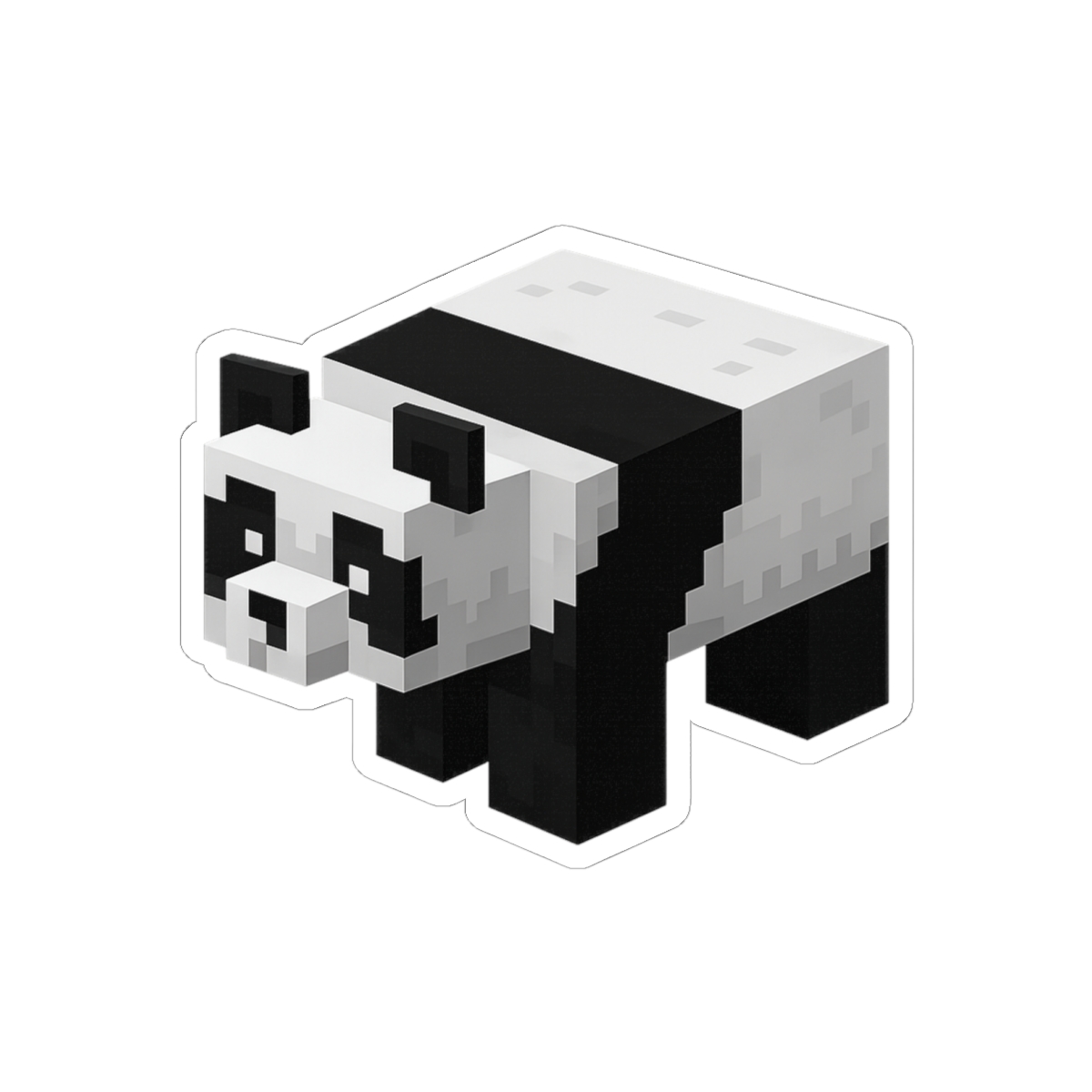 Minecraft Panda Sticker | Cute Vinyl Decal