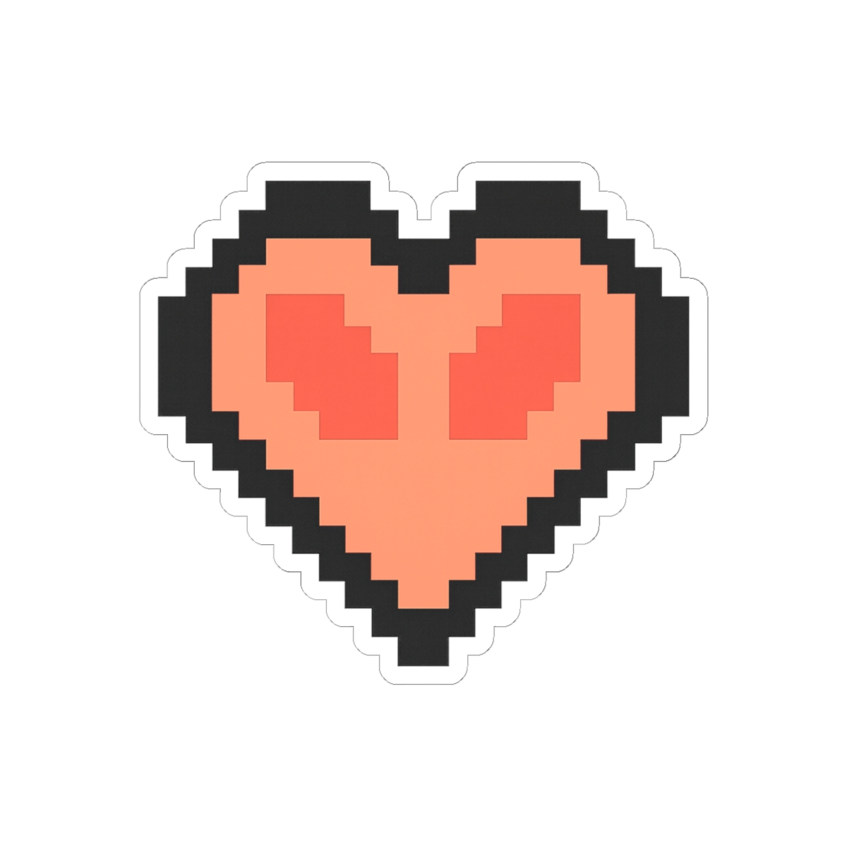 Hardcore Heart Sticker | Bold Vinyl Decal