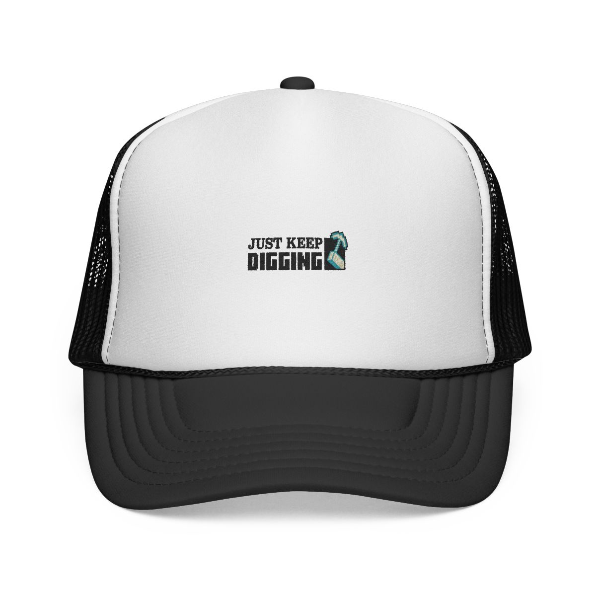 Minecraft Trucker Hat Just Keep Digging