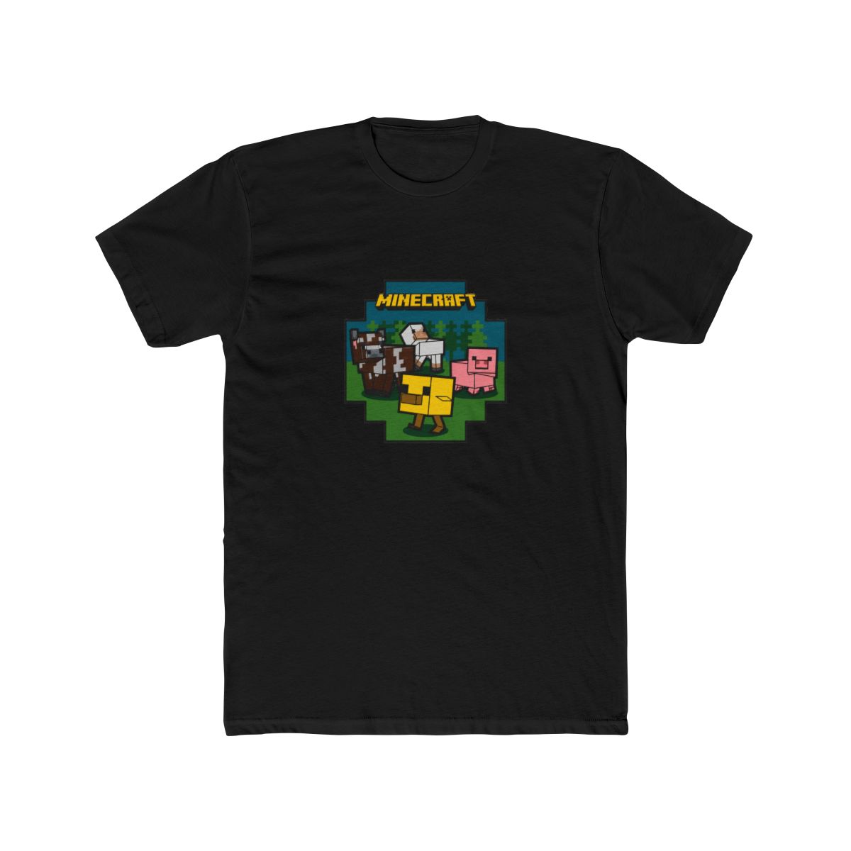 Minecraft Adult T Shirt Farm Animals