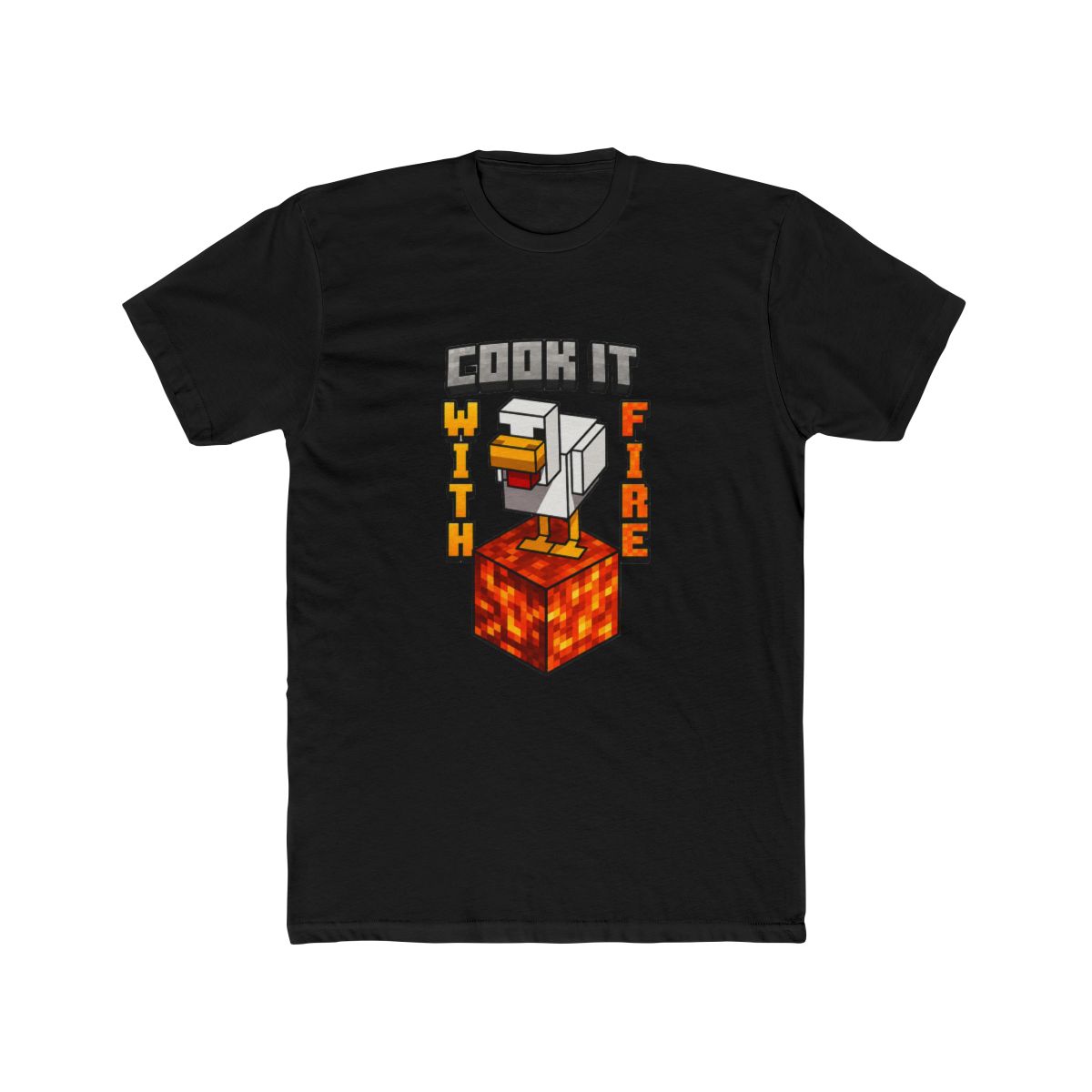 Minecraft T Shirt Lava Chicken, Cook It