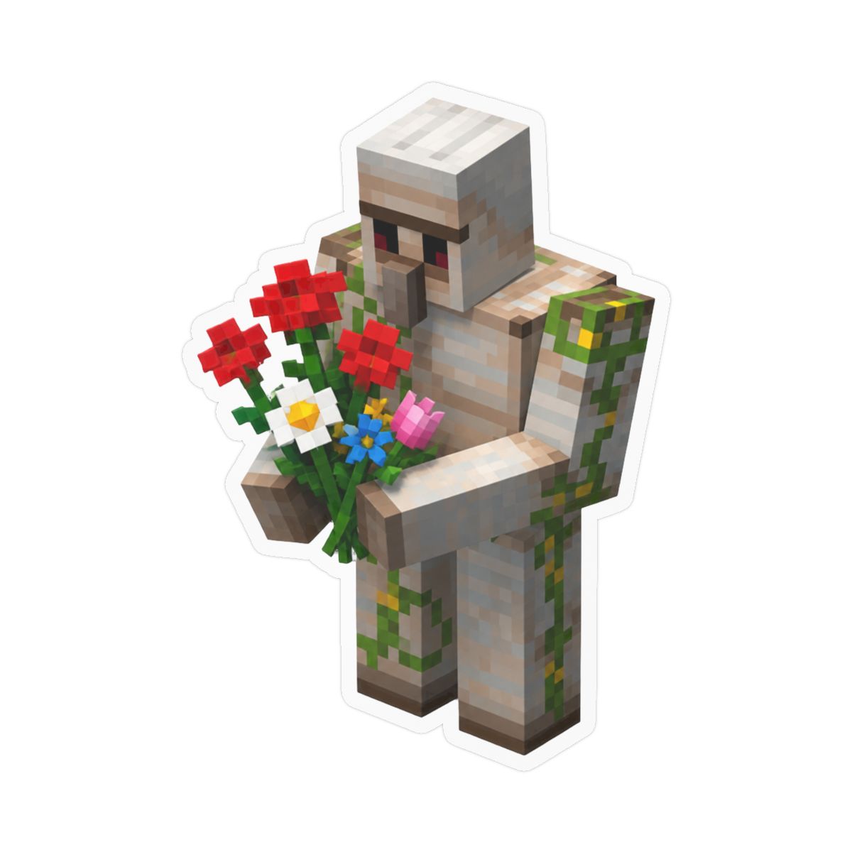 Iron Golem Sticker | Bold Minecraft Vinyl Decal