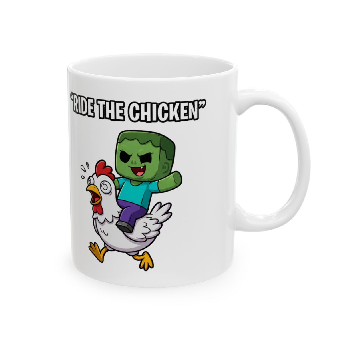 Minecraft Chicken Jockey Mug