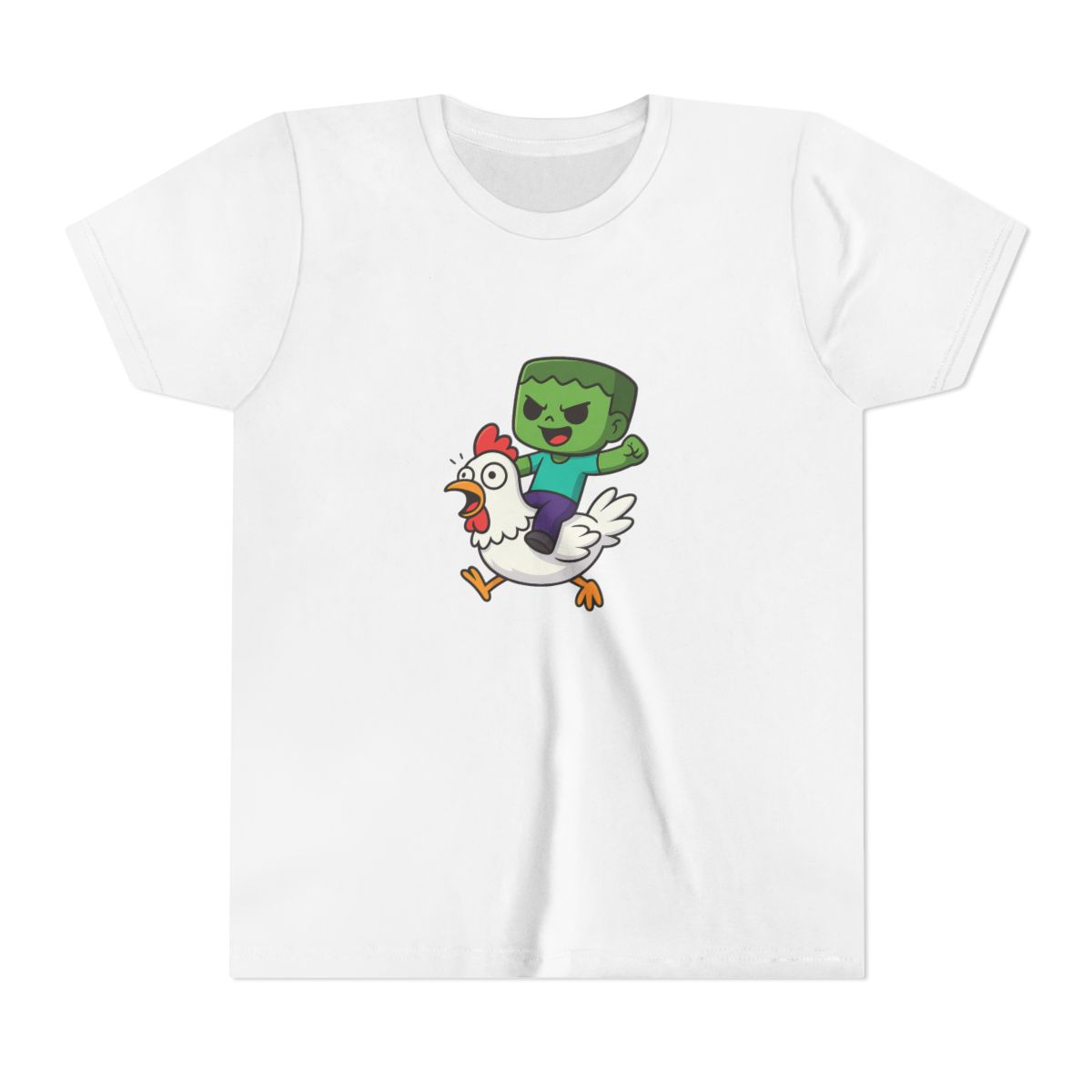 Minecraft Chicken Jockey Kids T-Shirt